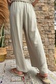 Pure Cotton Santos Quinn Culotte Pant Stone /5 =